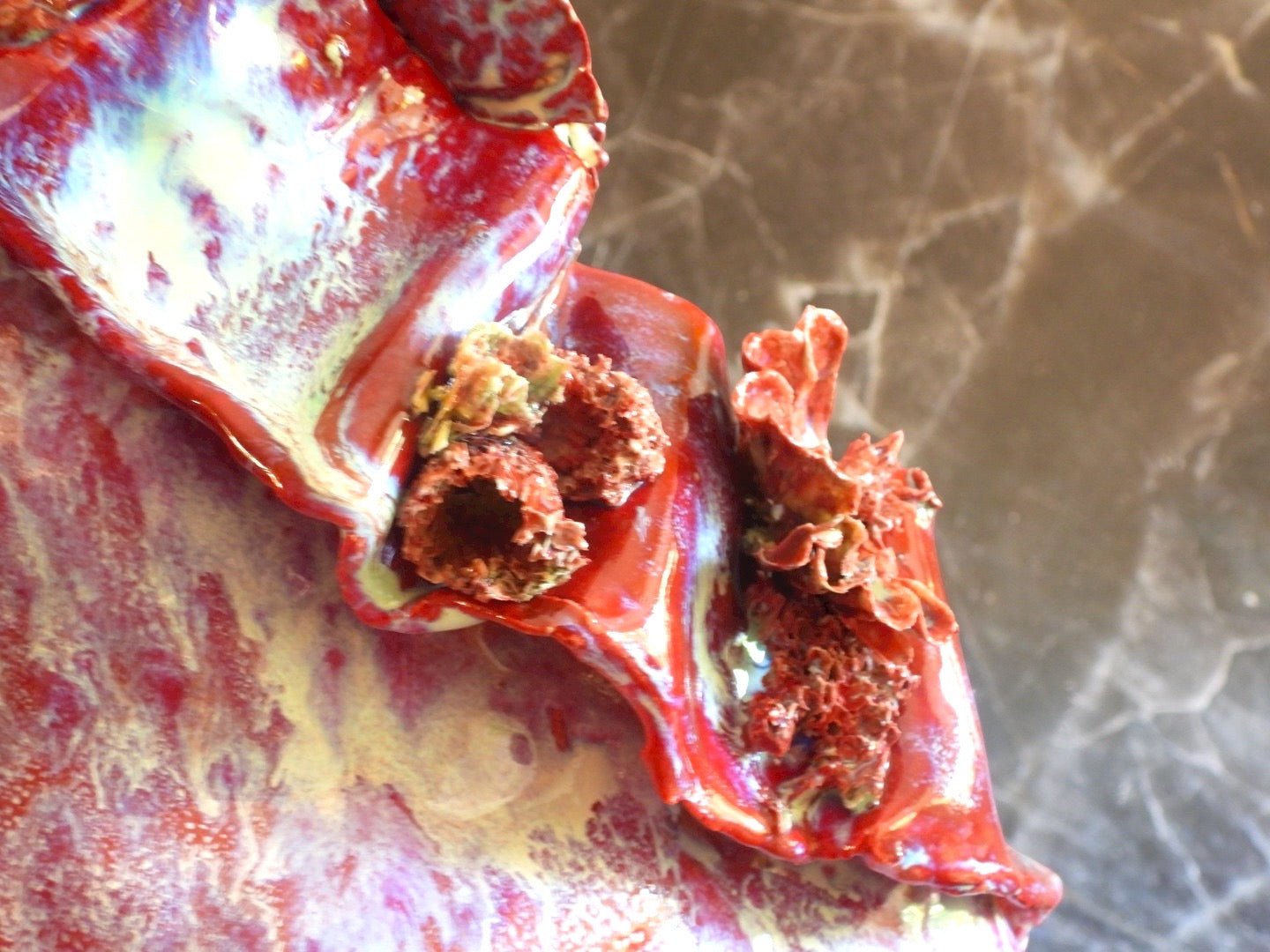 Burnt Offerings Roses Sculptural Vase // Unique Ceramic Art - 23 Pots