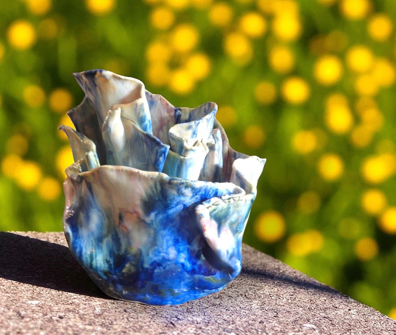 Coastal Tides Vase // Handmade Ceramic Vase // Blue Pottery Vase - 23 Pots