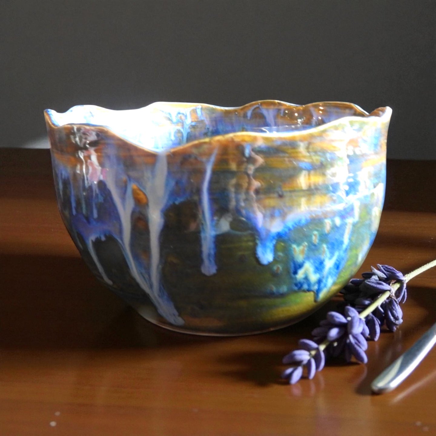 Midnight Drips Bowl - 23 Pots