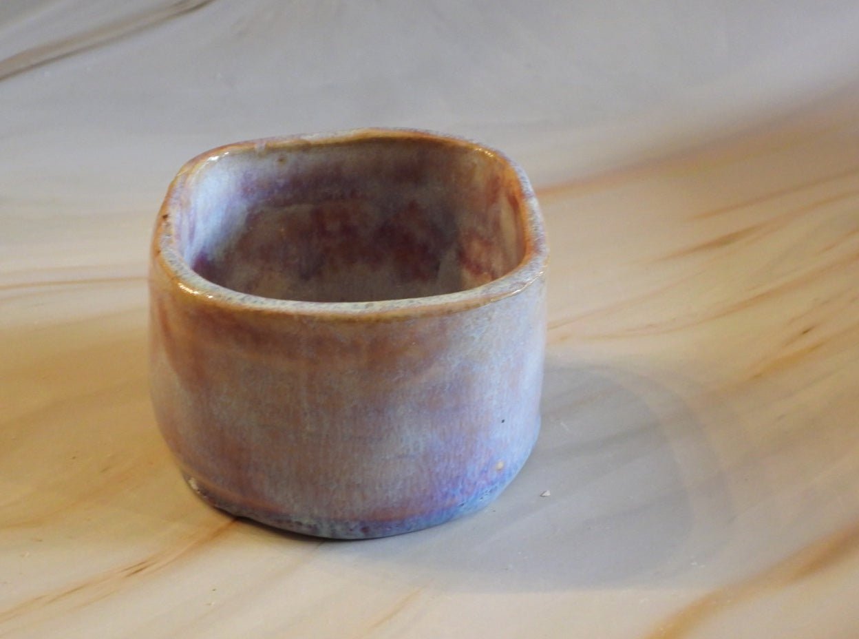 Pink Whiskey Tumbler // 8 Ounce Ceramic Glass // Handmade in Canada