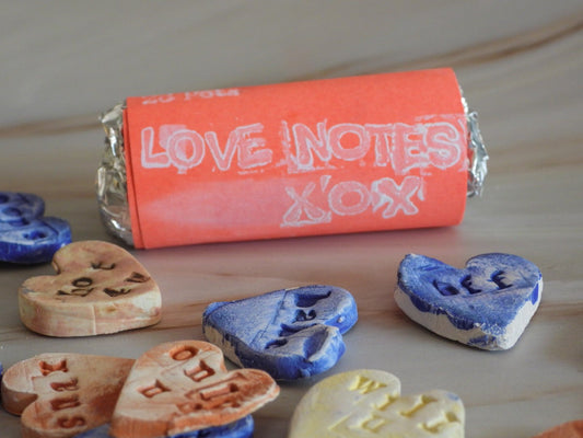 Pocket - Sized Love Notes // Pottery Sweethearts // Ceramic Love Notes - 23 Pots