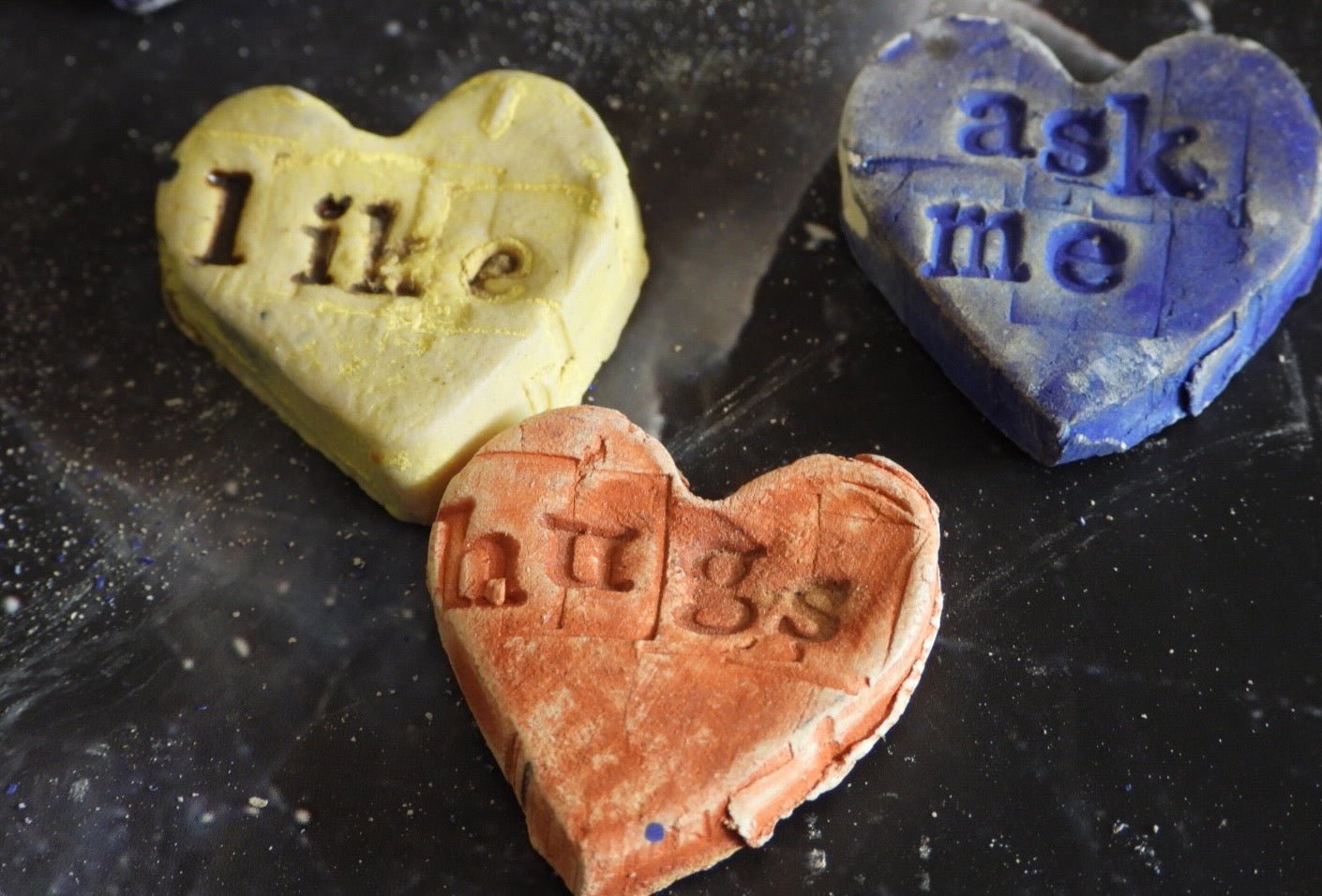Pocket-Sized Love Notes // Pottery Sweethearts // Ceramic Love Notes