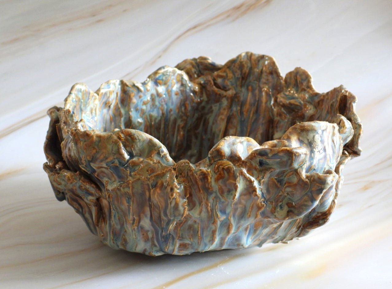 Scoop and Snack Set // Small Pottery Bowl Duo