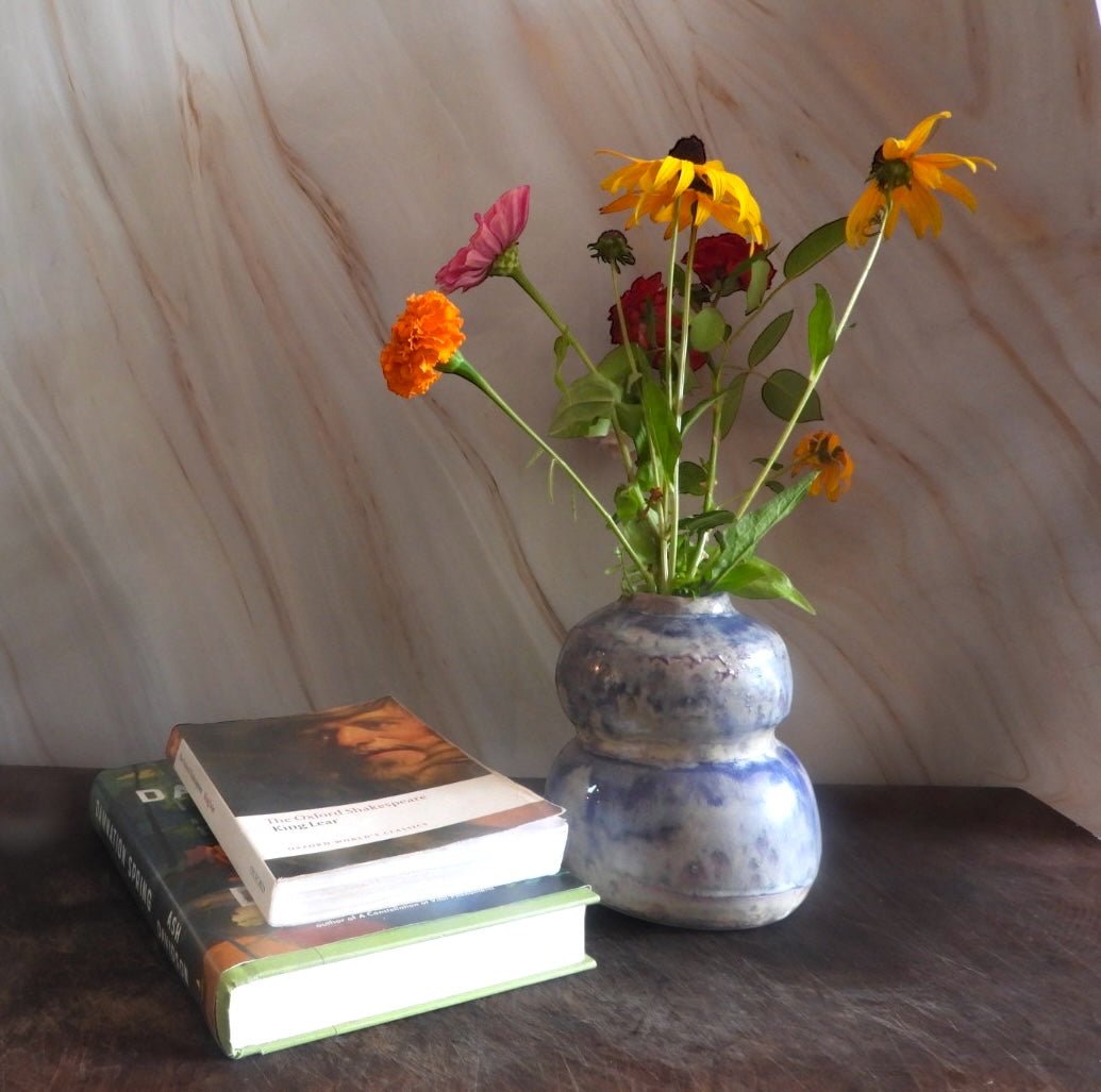 Starlit Vase // Handmade Ceramic Vase // Blue Pottery Vase - 23 Pots