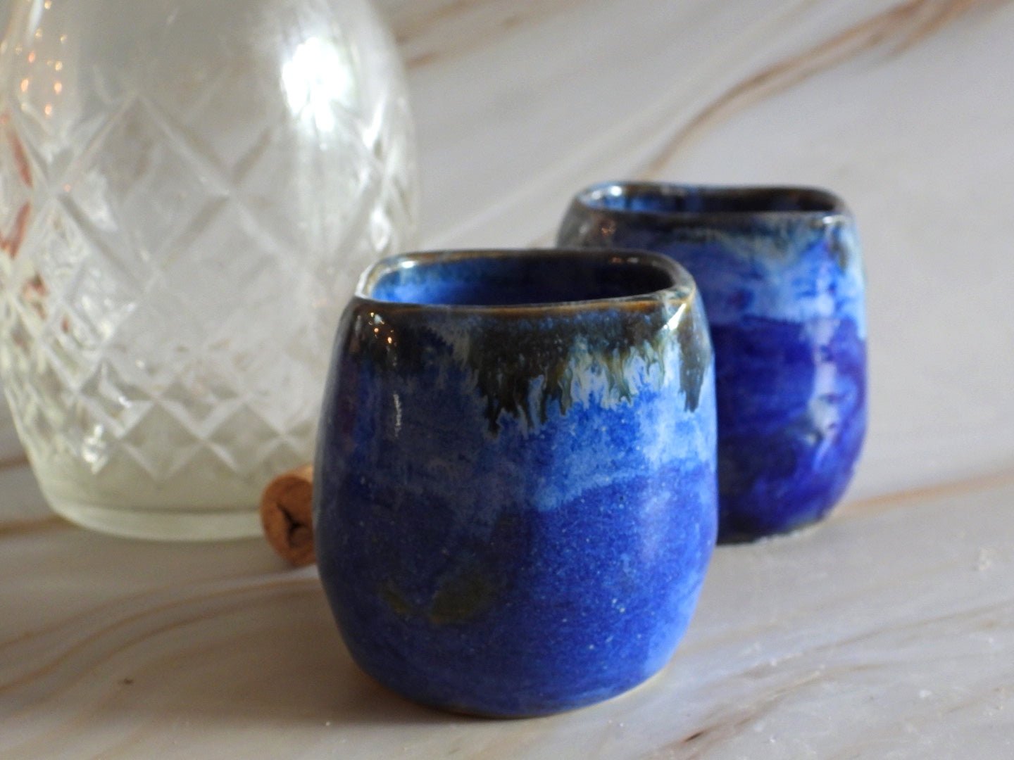 The Sipper Set // Whiskey and Shot Glass Duo // Handmade Barware