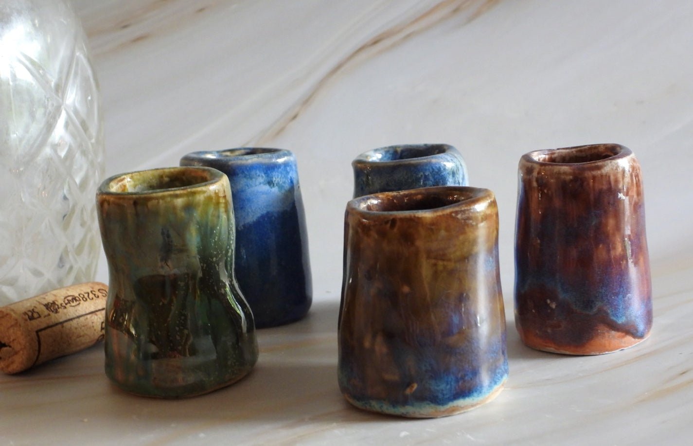 The Sipper Set // Whiskey and Shot Glass Duo // Handmade Barware