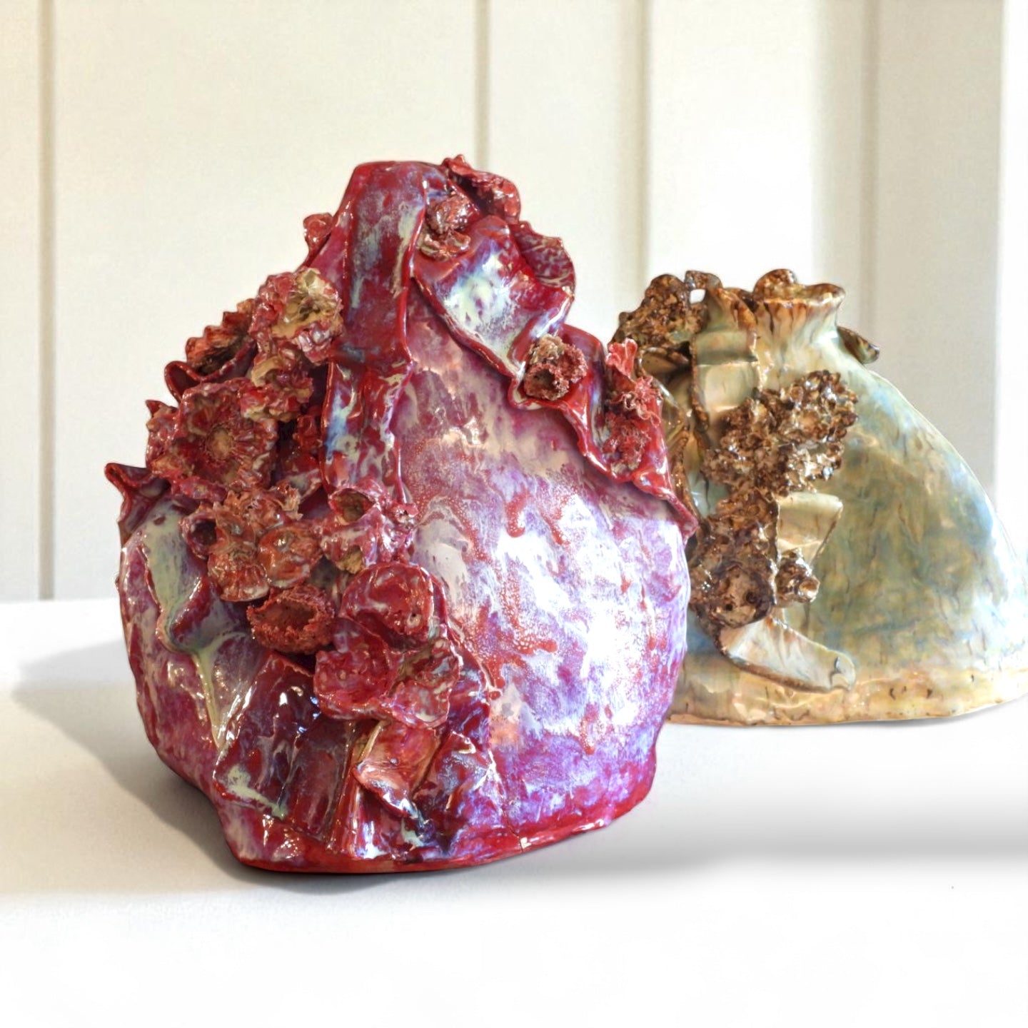 Burnt Offerings Roses Sculptural Vase // Unique Ceramic Art - 23 Pots