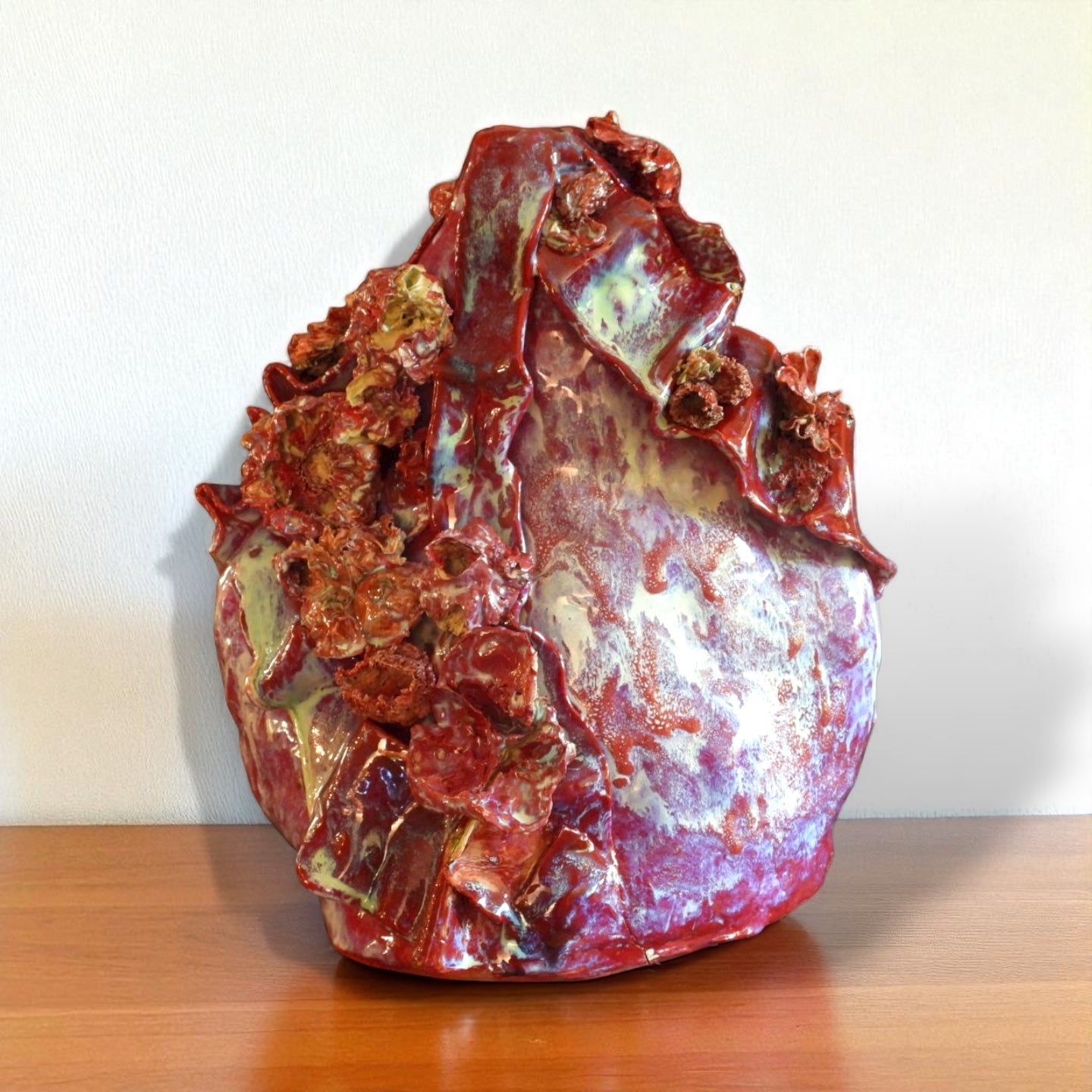 Burnt Offerings Roses Sculptural Vase // Unique Ceramic Art - 23 Pots