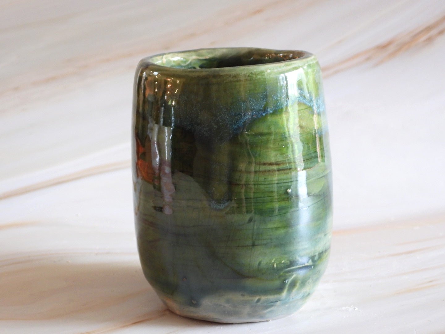 Mugs for Making Magic // Giant Green Handmade Ceramic Mug
