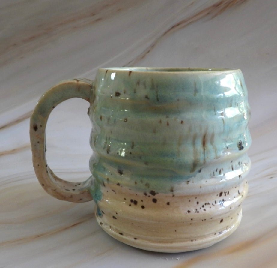 Sea Foam Sips Mug // Extra Large Handmade Mug - 23 Pots